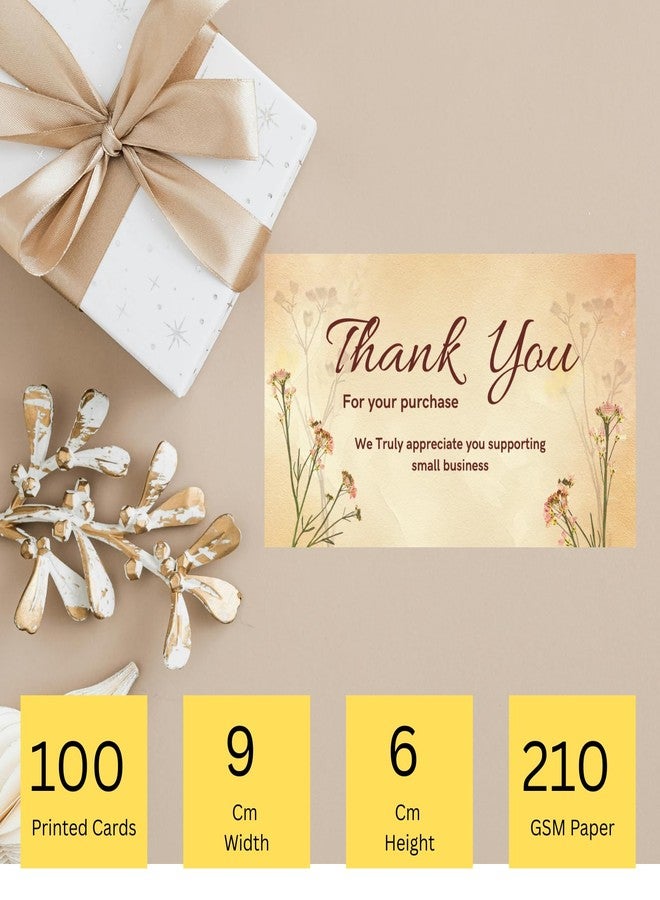 BenignCraft Thank You Tags, 100 Pcs Colored Professional Designed (6 × 9 Cm) Packaging Cards for Gift Shop Small Business E-Commerce, Thanksgiving Labels to Customers - Image 3